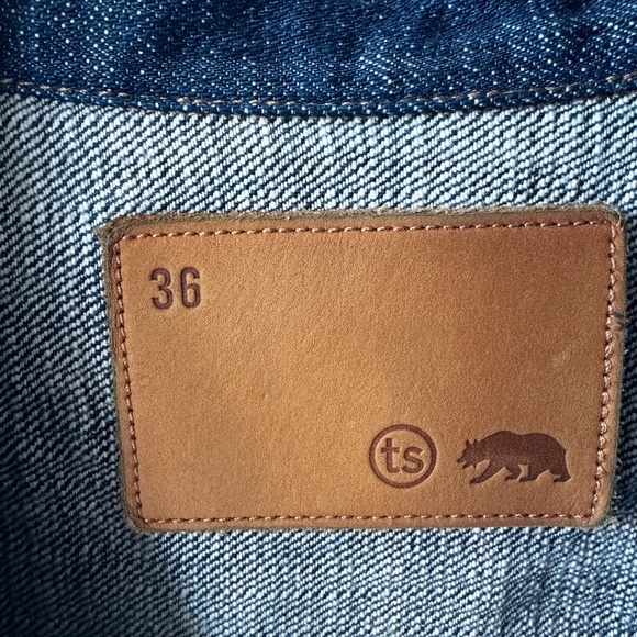 Taylor Stitch Long Haul Jacket in Green Cast Selvage Denim - 36 (XS) - Picture 2 of 3